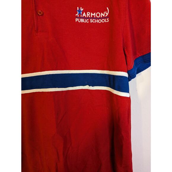 Harmony Public Schools MS Original Red Uniform Polo Shirt 5 Bundle Adult Medium - Picture 10 of 16